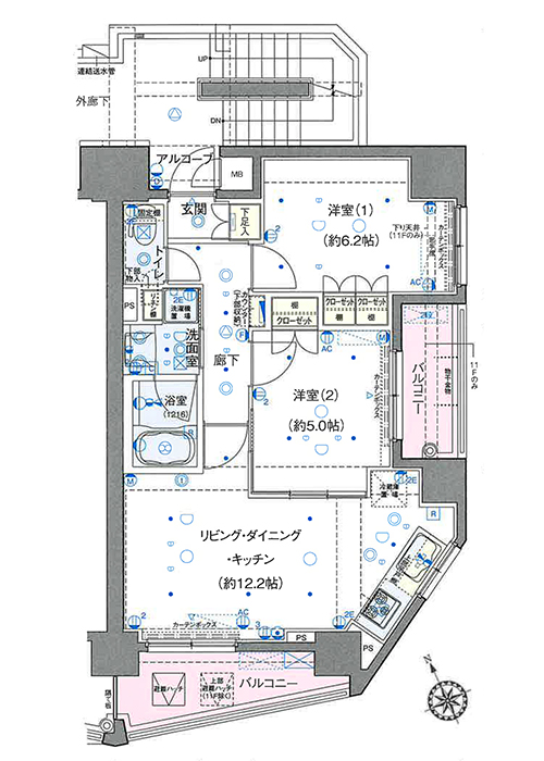 ヴェルディーク相模原桜並木　間取り1101号室